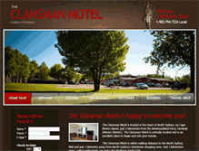 Tablet Screenshot of clansmanmotel.com